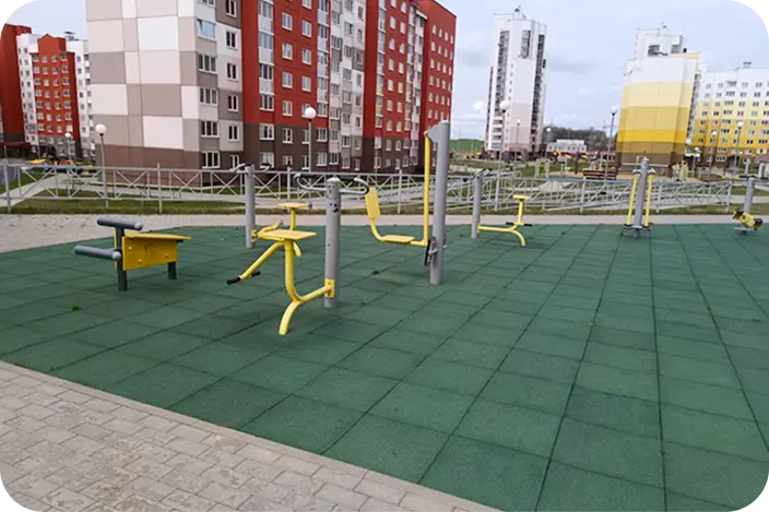 Производство травмобезоспасных покрытий из резиновой крошки
